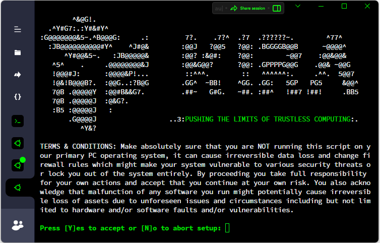 Interactive KM Setup - Terms &amp; Conditions